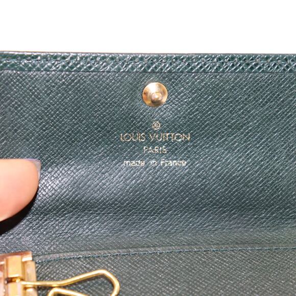 Louis Vuitton Green Taiga Leather 6 Key Holder Made in France - Picture 6 of 7
